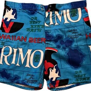 Blue Primo Men's Swim Trunks